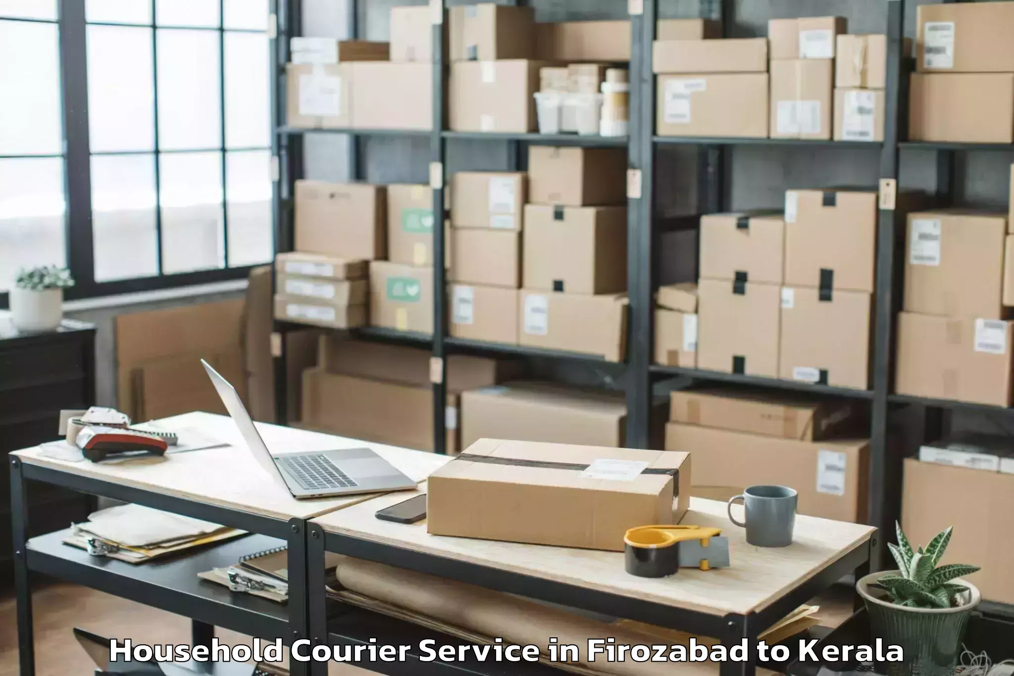 Book Firozabad to Wadakkanchery Household Courier